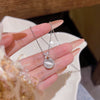 Pendant Necklace Titanium Steel Copper Cross Chain Drop Shape Electroplating Women's Simple Minimalist Style