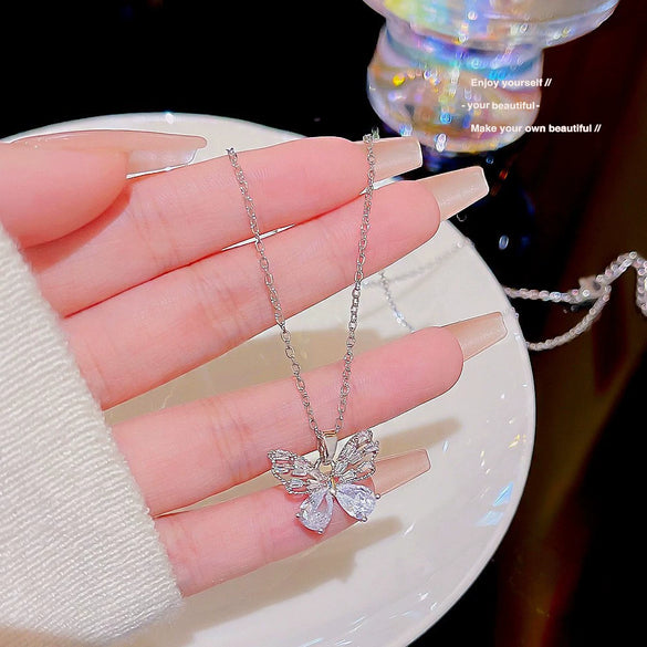 Pendant Necklace Titanium Steel Copper Cross Chain Drop Shape Electroplating Women's Simple Minimalist Style