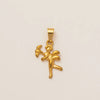 Pendant Necklace Titanium Steel Cross Starfish Twelve Constellations Electroplating