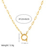 Pendant Necklace Titanium Steel Cross Starfish Twelve Constellations Electroplating