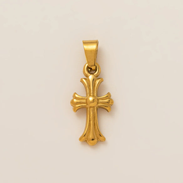 Pendant Necklace Titanium Steel Cross Starfish Twelve Constellations Electroplating