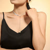 Pendant Necklace 316L Stainless Steel Electroplated Imitation Pearl Wheat Ear Geometric Light Luxury Women's