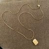 Pendant Necklace Titanium Steel Electroplated Moon Love Letters Numbers Text Clavicle Chain