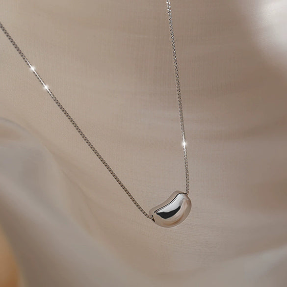 Pendant Necklace Titanium Steel Electroplated Moon Love Letters Numbers Text Clavicle Chain