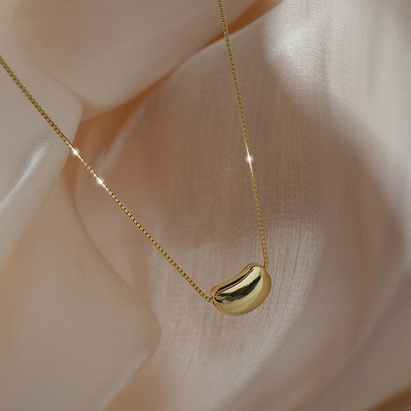 Pendant Necklace Titanium Steel Electroplated Moon Love Letters Numbers Text Clavicle Chain