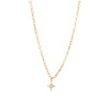 Pendant Necklace Titanium Steel Fourleaf Clover Geometric Minimalist Electroplating Women's O Chain