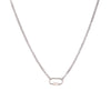 Pendant Necklace Titanium Steel Geometric Electroplated Retro Pearl