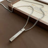 Pendant Necklace Titanium Steel Geometric Polished Unisex Hiphop Fashion Accessories