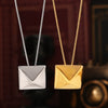 Pendant Necklace Titanium Steel Geometric Square Triangle Hip Hop Style 18K Gold Plated