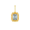 Pendant Necklace Titanium Steel Geometric Style Diamond Mixed Gemstone Inlay Vacuum Plated For Women