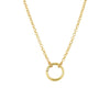 Pendant Necklace Titanium Steel Geometric Style Diamond Mixed Gemstone Inlay Vacuum Plated For Women