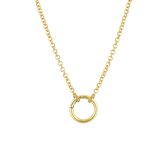 Pendant Necklace Titanium Steel Geometric Style Diamond Mixed Gemstone Inlay Vacuum Plated For Women