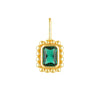 Pendant Necklace Titanium Steel Geometric Style Diamond Mixed Gemstone Inlay Vacuum Plated For Women