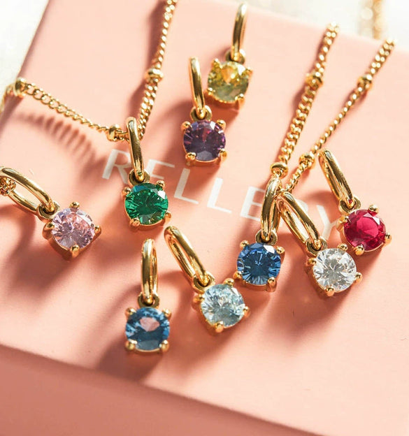 Pendant Necklace Titanium Steel Geometric Style Diamond Mixed Gemstone Inlay Vacuum Plated For Women