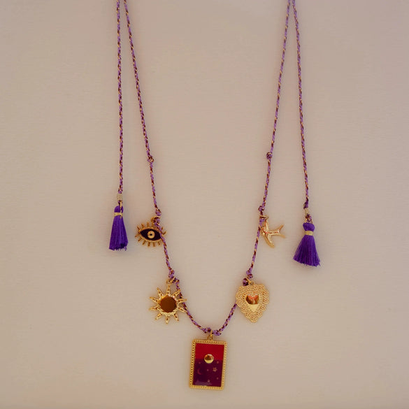 Pendant Necklace Titanium Steel Geometric Style Electroplating Heart Shape