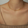 Pendant Necklace 316L Stainless Steel Gold Plated Geometric Simple Style Jewelry For Women