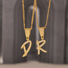 Pendant Necklace Titanium Steel Gold Plated Hip Hop Style With Micro Inlaid Zircon And Letter Pattern