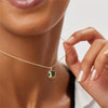 Pendant Necklace Titanium Steel Organic Glass Geometric Simple Women's O Word Chain