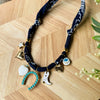 Pendant Necklace Titanium Steel Stainless Steel Electroplated Bohemian Style Ribbon Sun Design