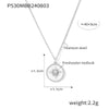 Pendant Necklace 316L Stainless Steel Water Shell Retro Star Geometric Light Luxury Electroplated