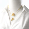 Pendant Necklace With Geometric Style Copper Pendant And Box Chain Electroplated With Zirconium And English Letters