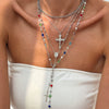Pendant Necklace Women Hiphop Style Geometric Zinc Alloy Iron Electroplated