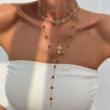Pendant Necklace Women Hiphop Style Geometric Zinc Alloy Iron Electroplated