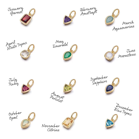 Pendant Necklace Women Stainless Steel Titanium Steel Mixed Gemstone Setting Geometric Style Set With Diamonds