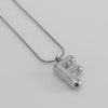 Pendant Necklace Women 316L Stainless Steel 316L Stainless Steel Small Snake Chain With Letter Pattern Electroplated