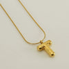Pendant Necklace Women 316L Stainless Steel 316L Stainless Steel Small Snake Chain With Letter Pattern Electroplated