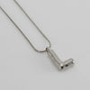 Pendant Necklace Women 316L Stainless Steel 316L Stainless Steel Small Snake Chain With Letter Pattern Electroplated