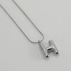 Pendant Necklace Women 316L Stainless Steel 316L Stainless Steel Small Snake Chain With Letter Pattern Electroplated