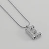 Pendant Necklace Women 316L Stainless Steel 316L Stainless Steel Small Snake Chain With Letter Pattern Electroplated