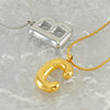 Pendant Necklace Women 316L Stainless Steel 316L Stainless Steel Small Snake Chain With Letter Pattern Electroplated