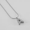 Pendant Necklace Women 316L Stainless Steel 316L Stainless Steel Small Snake Chain With Letter Pattern Electroplated