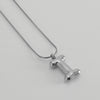 Pendant Necklace Women 316L Stainless Steel 316L Stainless Steel Small Snake Chain With Letter Pattern Electroplated