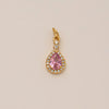 Pendant Necklace Women's Copper Mixed Gemstone Setting Electroplating Ushaped Heart Shape Flower Pattern