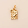 Pendant Necklace Women's Copper Mixed Gemstone Setting Electroplating Ushaped Heart Shape Flower Pattern