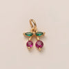 Pendant Necklace Women's Copper Mixed Gemstone Setting Electroplating Ushaped Heart Shape Flower Pattern