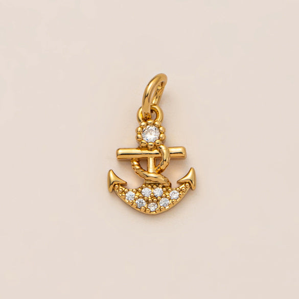 Pendant Necklace Women's Copper Mixed Gemstone Setting Electroplating Ushaped Heart Shape Flower Pattern