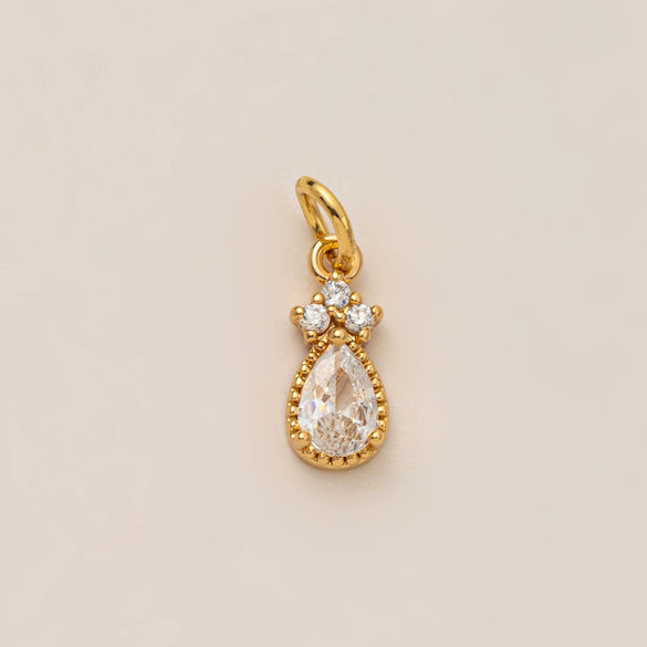 Pendant Necklace Women's Copper Mixed Gemstone Setting Electroplating Ushaped Heart Shape Flower Pattern