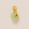 Pendant Necklace Women's Copper Mixed Gemstone Setting Electroplating Ushaped Heart Shape Flower Pattern