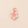 Pendant Necklace Women's Copper Mixed Gemstone Setting Electroplating Ushaped Heart Shape Flower Pattern