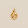 Pendant Necklace Women's Copper Mixed Gemstone Setting Electroplating Ushaped Heart Shape Flower Pattern