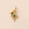 Pendant Necklace Women's Copper Mixed Gemstone Setting Electroplating Ushaped Heart Shape Flower Pattern