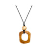 Pendant Necklace Women's Imitation Camel Bone Style Plastic Resin Geometric Polishing Clavicle Chain