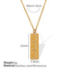 Pendant Necklace Women's Jewelry 316L Stainless Steel Electroplated Fashion Simple