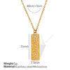 Pendant Necklace Women's Jewelry 316L Stainless Steel Electroplated Fashion Simple