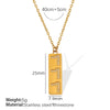 Pendant Necklace Women's Jewelry 316L Stainless Steel Electroplated Fashion Simple