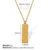 Pendant Necklace Women's Jewelry 316L Stainless Steel Electroplated Fashion Simple